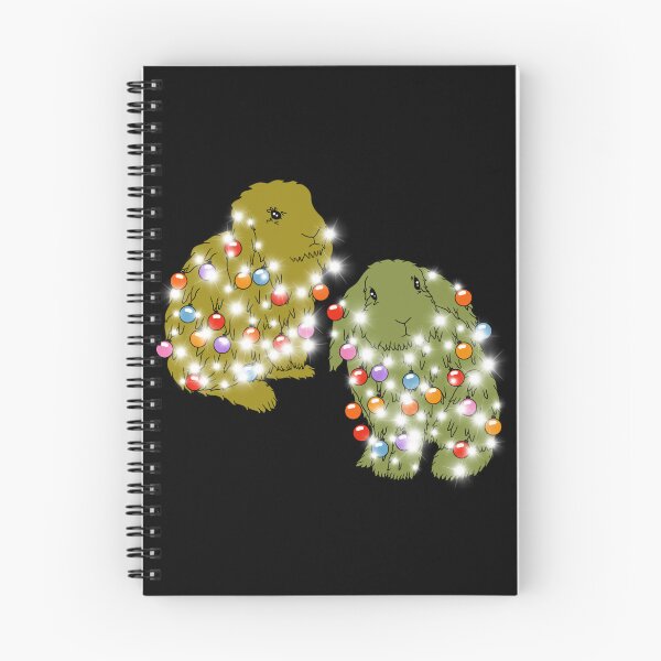 Item preview, Christmas Tree Bunnies (with lights) designed and sold by Motel Gemini.