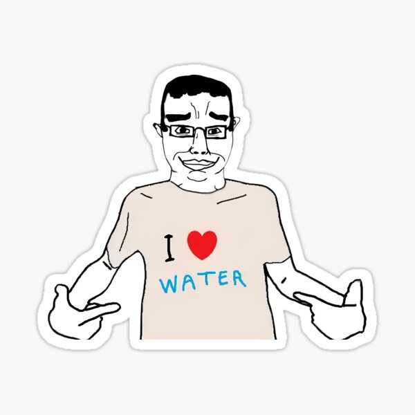 Vista previa del artículo con la obra «Chudjak me encanta el agua», diseñado y vendido por cernaut.
