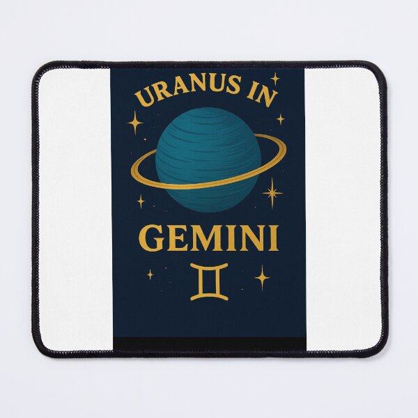 Item preview, Uranus in Gemini – Vintage Astrological Planet Illustration | Gemini Zodiac Art Print designed and sold by Elham  Bazyar.