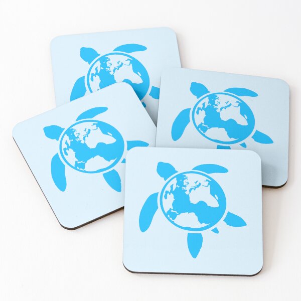 Item preview, Earth Water Turtle Swimming Planet Map Round Globus designed and sold by shirt-o-mat.