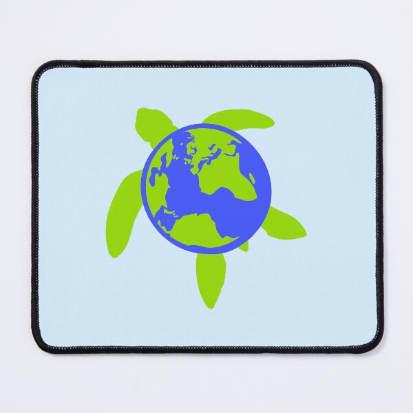 Item preview, Earth Water Turtle Swimming Planet Map Round Globus designed and sold by shirt-o-mat.