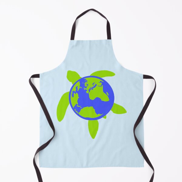 Artikelvorschau, Erde Wasser Schildkröte Schwimmen Planet Karte Runder Globus entworfen und verkauft von shirt-o-mat.