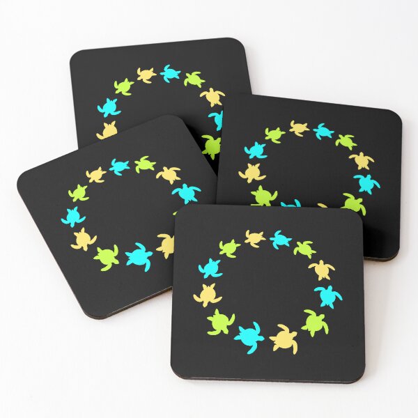 Item preview, Many Water Turtles Round Circle Logo Cool Decorative designed and sold by shirt-o-mat.