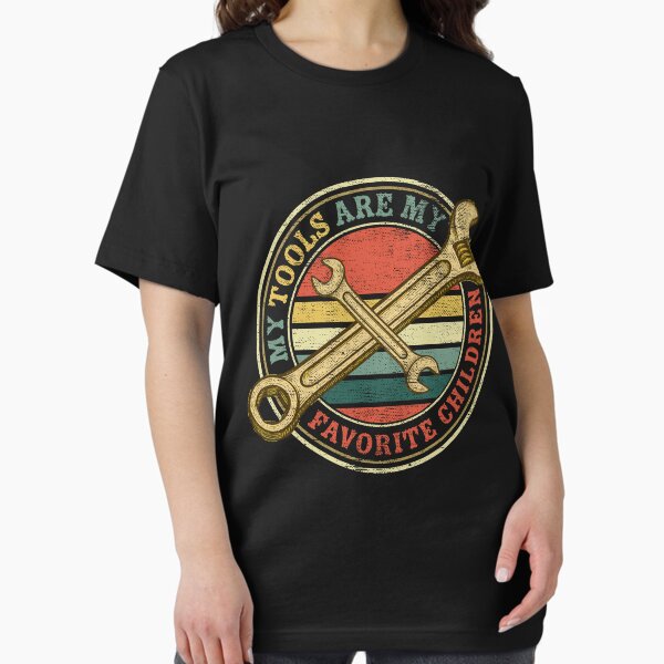 Item preview, My Tools Are My Favorite Children Vintage Funny Fathers Day Dad Mechanic designed and sold by Amazing T-shirt.