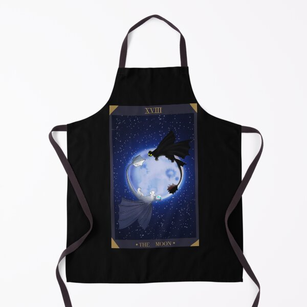 Item preview, Carta del Tarot de la Luna inspirada en HTTYD designed and sold by Pumpkin Cat Provisions.