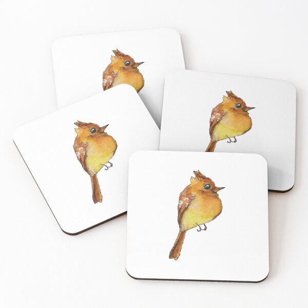 Item preview, Tufted Flycatcher Bird designed and sold by Amy-Elyse Neer.
