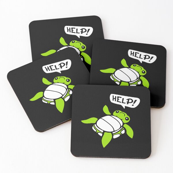 Item preview, Sad Turtle Felt Over Back Side Trapped Needs Help Stuck designed and sold by shirt-o-mat.
