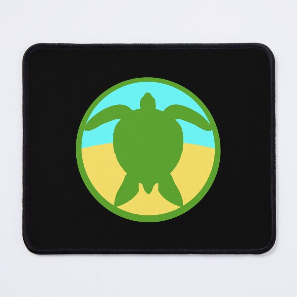 Item preview, Water Turtle Round Circle Logo Symbol Beach Sand designed and sold by shirt-o-mat.