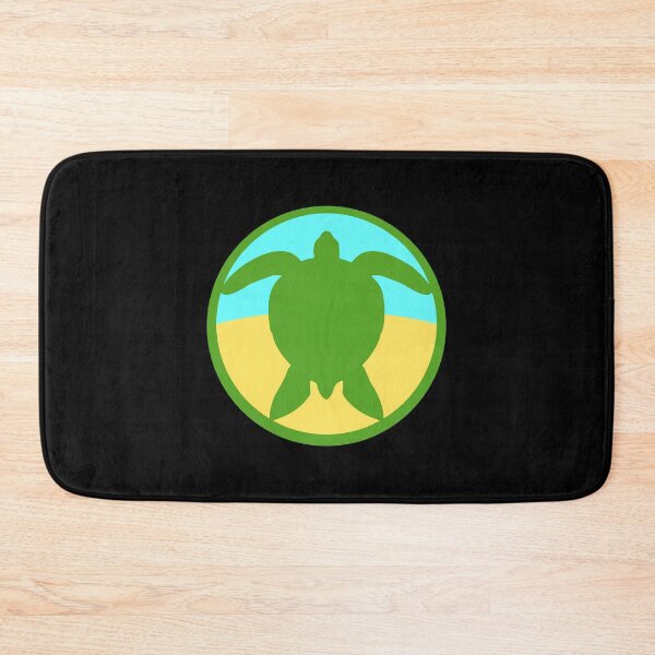 Item preview, Water Turtle Round Circle Logo Symbol Beach Sand designed and sold by shirt-o-mat.