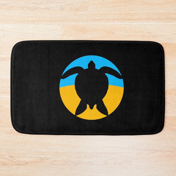 Item preview, Water Turtle Round Circle Logo Symbol Beach Sand designed and sold by shirt-o-mat.