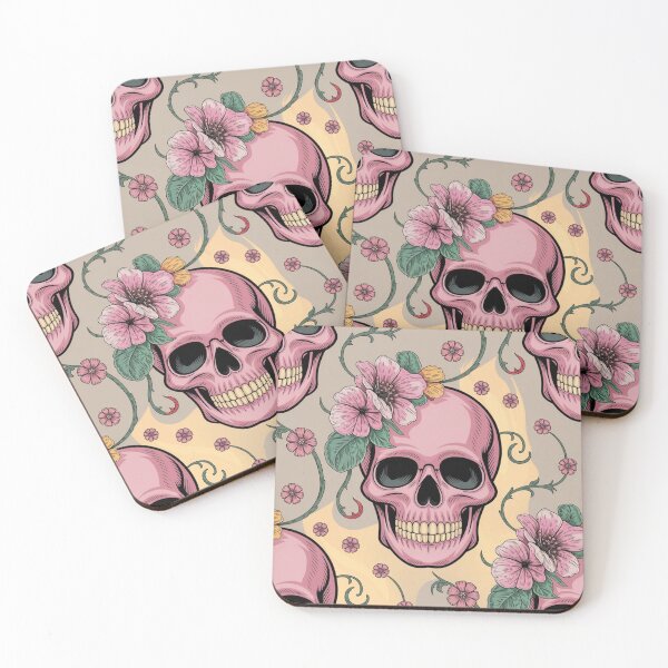Item preview, Pink Skull floral designed and sold by CandyVenom.