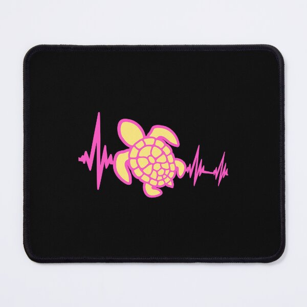 Item preview, Water Turtle Pulse Frequency Heartbeat Line ECG Silhouette designed and sold by shirt-o-mat.