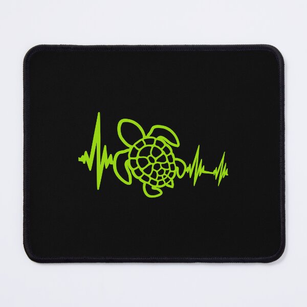 Item preview, Water Turtle Pulse Frequency Heartbeat Line ECG Silhouette designed and sold by shirt-o-mat.