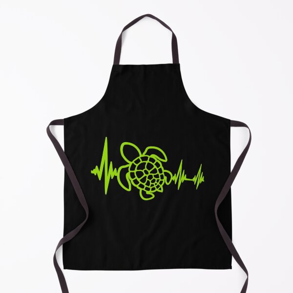 Item preview, Water Turtle Pulse Frequency Heartbeat Line ECG Silhouette designed and sold by shirt-o-mat.