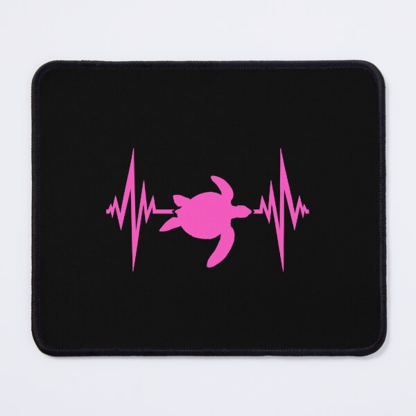 Item preview, Water Turtle Pulse Frequency Heartbeat Line ECG Silhouette designed and sold by shirt-o-mat.