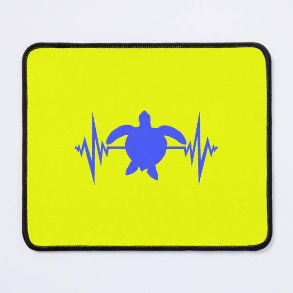 Item preview, Water Turtle Pulse Frequency Heartbeat Line ECG Silhouette designed and sold by shirt-o-mat.