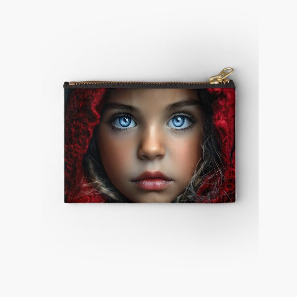 Item preview, Young Girl in Red Hooded Cloak with Bright Eyes designed and sold by Artessie.