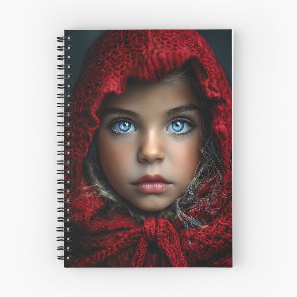 Item preview, Young Girl in Red Hooded Cloak with Bright Eyes designed and sold by Artessie.