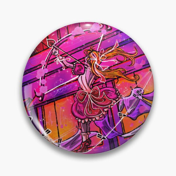 Item preview, Magical Girl Fighting a Flaming Monster in the Sky designed and sold by P1NKFLMNG0.
