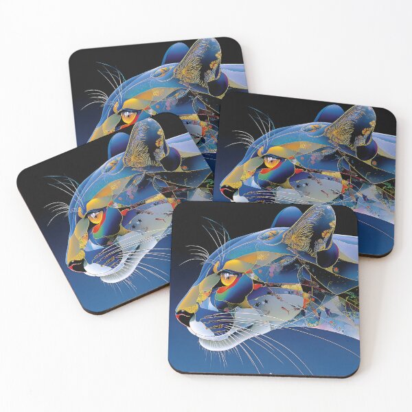 Item preview, Vibrant Abstract Panther with Floral Elements designed and sold by Artessie.