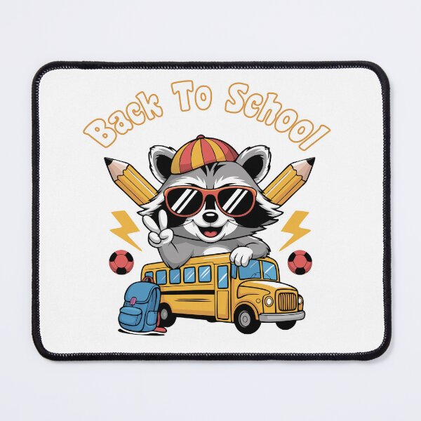 Item preview, Cool Raccoon Back to School Vibes | Fun Kids School Design designed and sold by dijjaboutique.