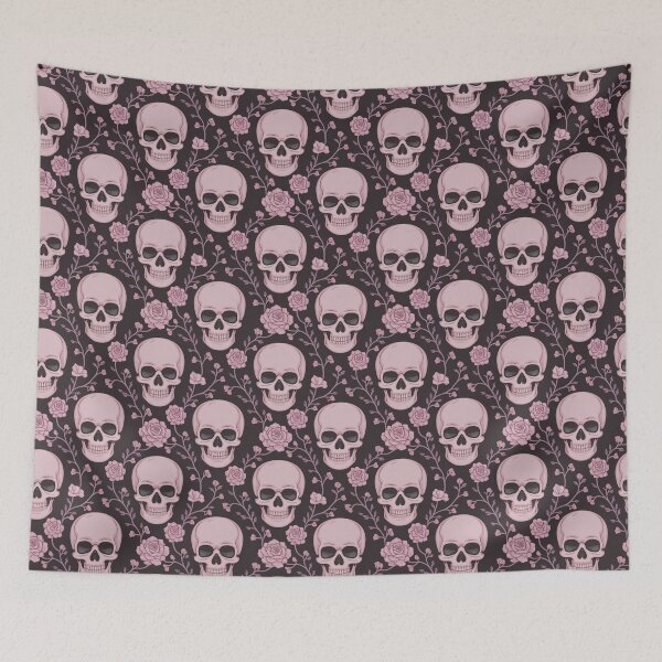 Item preview, Pink Skull Black designed and sold by CandyVenom.