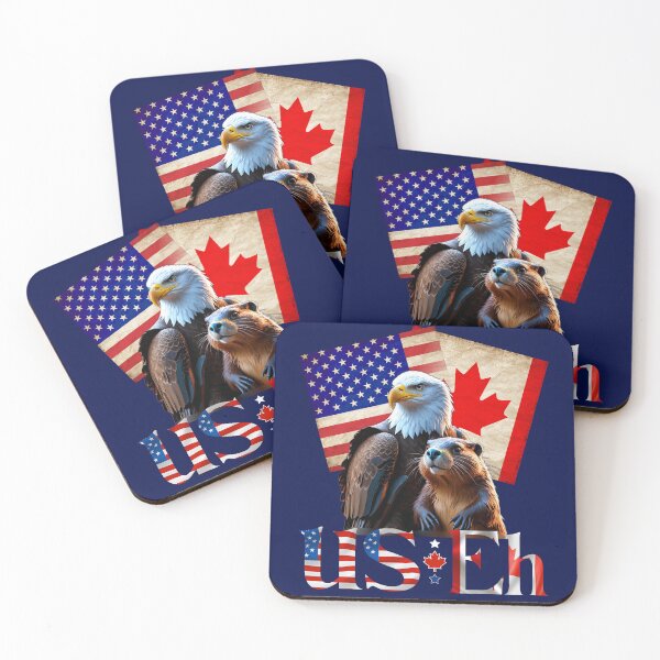 Item preview, Canadian American Dual Citizen Eagle and Beaver - US Eh designed and sold by NerdyWerks.