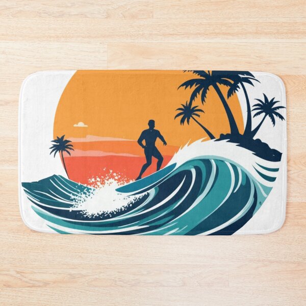 Item preview, Retro Wave Ride - surfer designed and sold by Eandbeyond.