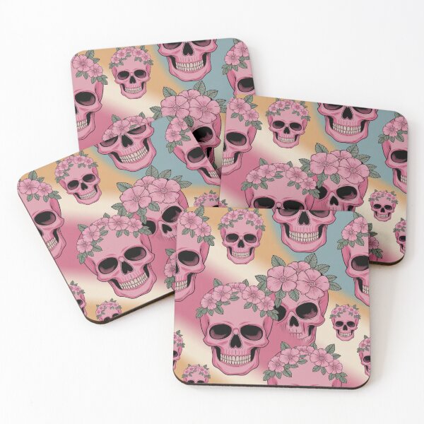 Item preview, Pink Skull pattern designed and sold by CandyVenom.