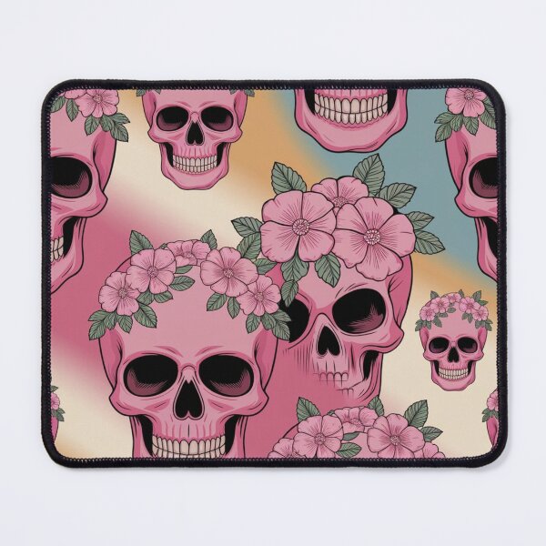 Artikelvorschau, Rosa Totenkopf-Muster entworfen und verkauft von CandyVenom.