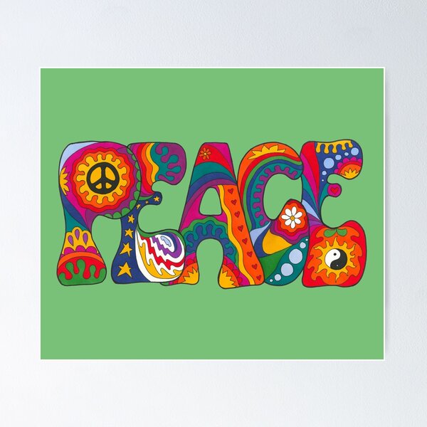 Item preview, Psychedelic Peace designed and sold by Kellie Espie Art.