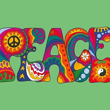 Artwork thumbnail, Psychedelic Peace by Kellie Espie Art