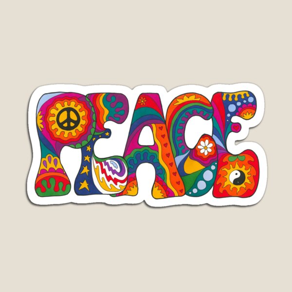 Artikel-Vorschau von Psychedelischer Frieden, designt und verkauft von Kellie Espie Art.