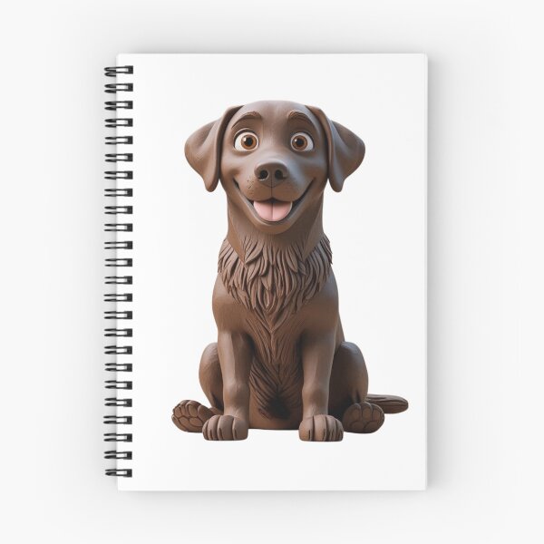 Item preview, Claymation Style Chocolate Lab Labrador Retriever Dog designed and sold by PumagirlDigital.