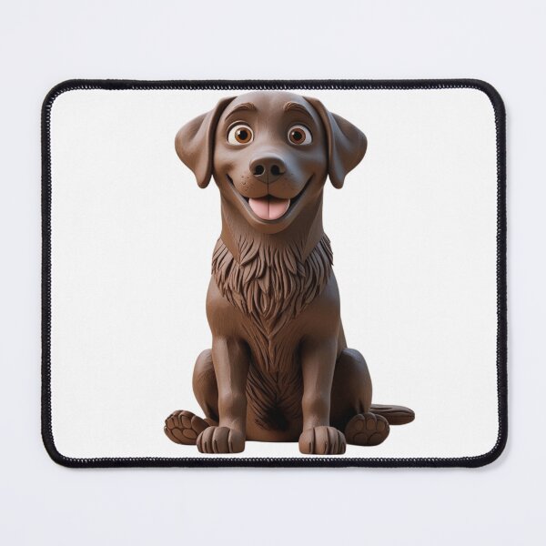 Item preview, Claymation Style Chocolate Lab Labrador Retriever Dog designed and sold by PumagirlDigital.