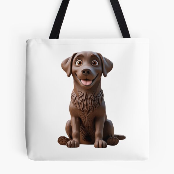 Item preview, Claymation Style Chocolate Lab Labrador Retriever Dog designed and sold by PumagirlDigital.