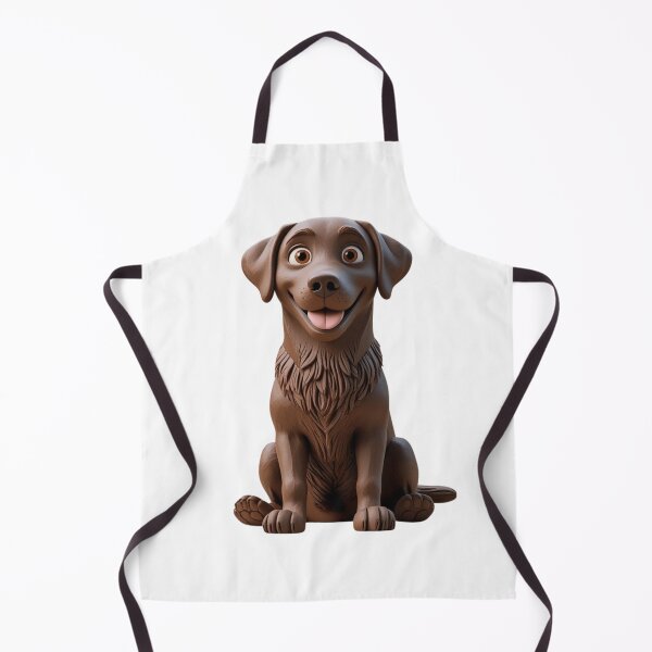 Item preview, Claymation Style Chocolate Lab Labrador Retriever Dog designed and sold by PumagirlDigital.