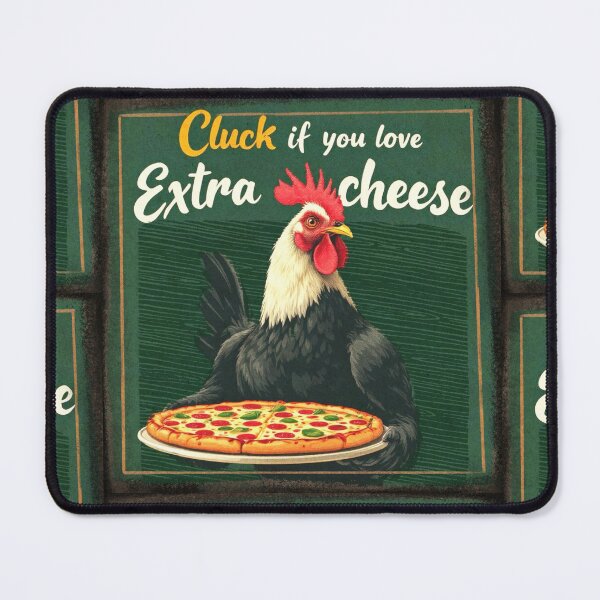 Item preview, Funny Chicken Pizza Art Cluck If You Love Extra Cheese designed and sold by Pragatee.