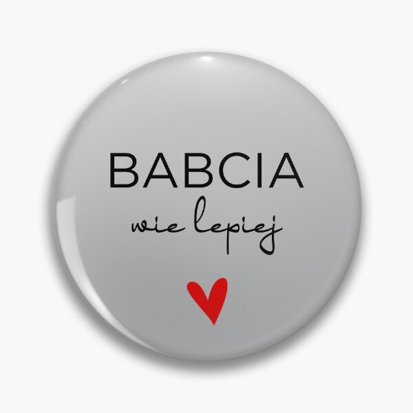 Item preview, Babcia Wie Lepiej Funny Red Heart Polish Grandmother designed and sold by besensible.