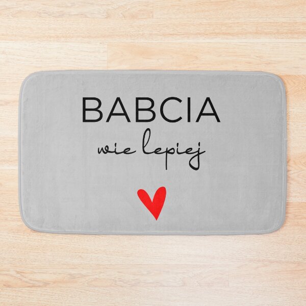 Item preview, Babcia Wie Lepiej Funny Red Heart Polish Grandmother designed and sold by besensible.