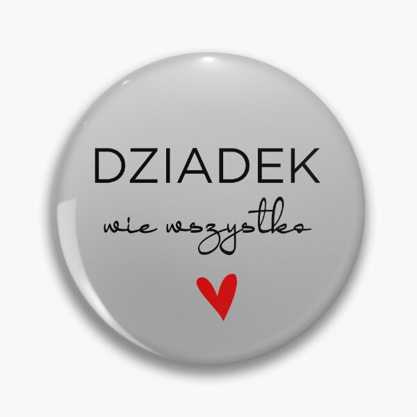 Item preview, Dziadek Wie Wszystko Funny Red Heart Polish Grandfather designed and sold by besensible.