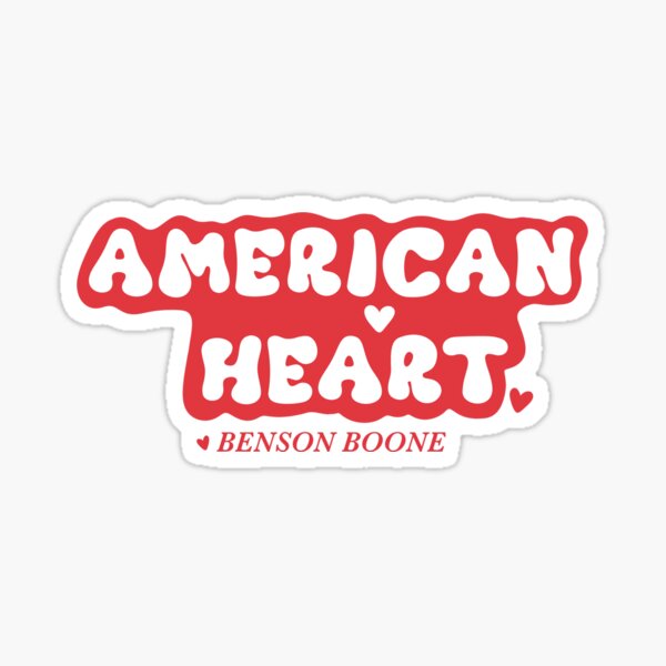 Item preview, American Heart Benson Boone designed and sold by YonivanL.