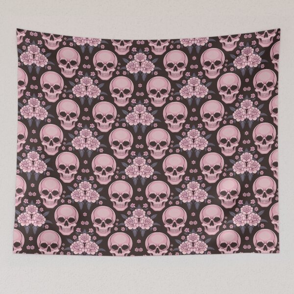 Item preview, Pink Skull Flowers designed and sold by CandyVenom.
