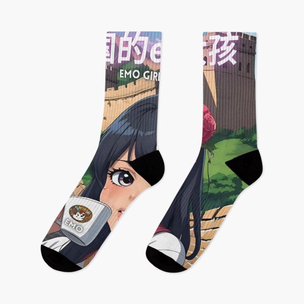 Item preview, anime girl in the Great Wall of China designed and sold by Emo-World-Tour.