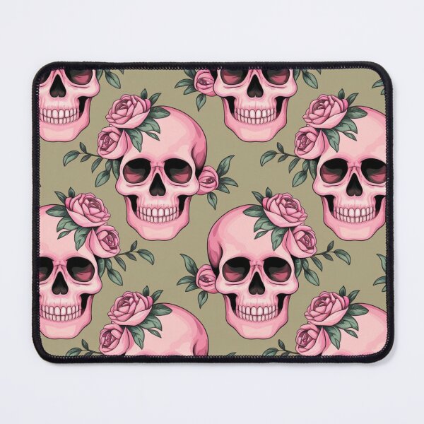 Artikelvorschau, Rosa Totenkopf Salbeigrün entworfen und verkauft von CandyVenom.