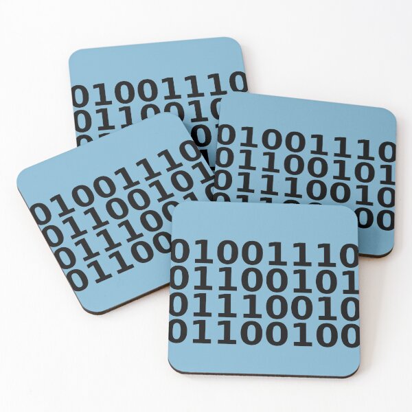 Item preview, Nerd in Binary – Bold Minimalist Coder Tee designed and sold by RedTapeThreads.