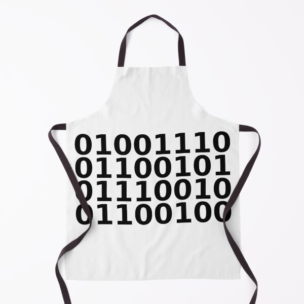 Item preview, Nerd in Binary – Bold Minimalist Coder Tee designed and sold by RedTapeThreads.
