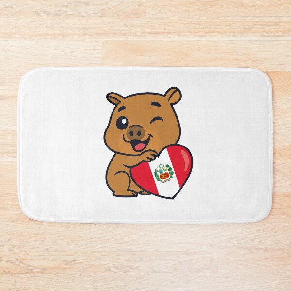 Item preview, Peruvian Capybara in Love: A Giant Heart for Peru designed and sold by Polarisofficial.
