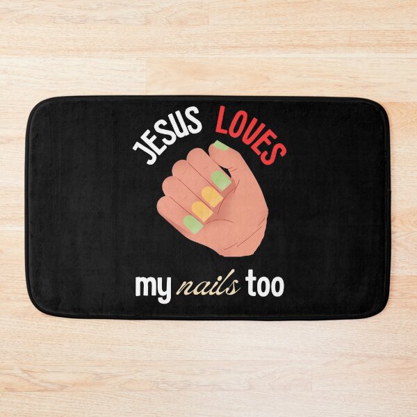 Item preview, "Jesus Loves my nails too" Summer Nails Blessed designed and sold by OrtegaGrace.