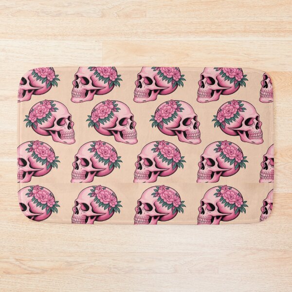 Item preview, Pastel Pink Skull flowers  designed and sold by CandyVenom.